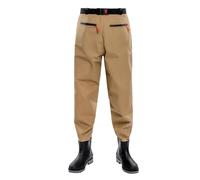 Breathable Waist Waders Bootfoot, Waders For Men - Lightweight Fishing Wading Boots With Pockets Waterproof Over Knee Fishing Trousers Breathable Fishing Waders Pants With Boots For Hunting