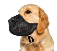 Breathable Washable Soft Mesh Dog Muzzle - Lightweight Pet Mouth Cover Soft Bite Barrier Comfortable Flexible Fit | For Walking, Toiletta