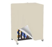 Breathable Waterproof BasketFor Ball Rack Cover for Garage Use 420D Oxford Cloth Protects Sports Equipment from Dust and Moisture with Side Vent Design (Meters white)