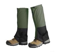 Breathable Waterproof Leg Gaiters for Outdoor Adventures, Ergonomic Design with Secure Adjustable Strap for Comfortable Fit (Green)