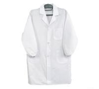 Breathable White Lab Coat Unisex With Three Pockets For Scientists Teachers Chefs School Chemistry Class Food Industry Painting Diy Role Playing Cotton Blend Quick Dry Fabric Sizes S To 4xl(A-160~M)