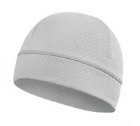 Breathable Windproof Winter Beanie Made of Soft Polyester Fleece for Skiing Cycling Running Hiking and All Day Outdoor Wear (Light Gray)