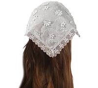 Breathable Women Bandana Outdoor Camping Photo Lace Triangle Headband See-Through Hair Bandana For Travel Crochet Hairband For Women Handmade Crochet Hairband With Pattern Triangle