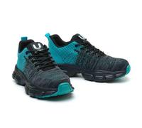 Breathable Work Safety Shoes for Men and Women, Anti-Smash and Anti-Puncture Labour Insurance Shoes, Steel-Toed Footwear, Lightweight Adventure Protection Sneakers(Blue,5.5)