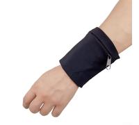 Breathable Wristlet Strap for Wallet with Reflective Logo and Headphone Cable Slots, Designed for Running, Fitness and Outdoor Activities