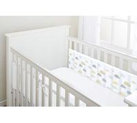 BreathableBaby Breathable Mesh Liner For Cot Beds - Covers 2 Sides - Classic - 3 mm - On Cloud Nine - 2 Panels - Non-Padded Single Layer - Safer Than a Crib Bumper - UK/EU Safety Tested