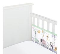 BreathableBaby, Classic 3mm Breathable Mesh Liner For Cots with 120x60cm or 140x70cm Mattress, Rainforest, Covers 2 Sides, Non-Padded Single Layer Cot Bumper Alternative, Safety Tested