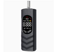 Breathalyser Alcohol Tester - USB-C Rechargeable Digital LCD Breath Alcohol Tester with Semiconductor Sensor, Portable for Home, Car & Party. (Black)