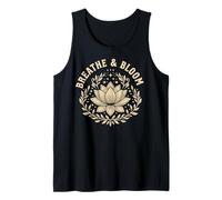 Breathe and Bloom Lotus Flower Nature Art Tank Top