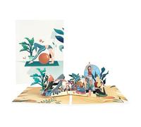 Breathe & Balance 3D Pop Up Yoga Studio Scene Greeting Card