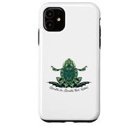 Breathe, Breathe, Out, Ribbit, Meditative Frog Yoga Mindful Case for iPhone 11