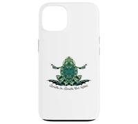Breathe, Breathe, Out, Ribbit, Meditative Frog Yoga Mindful Case for iPhone 13