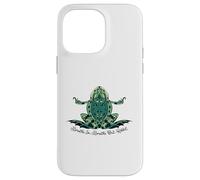 Breathe, Breathe, Out, Ribbit, Meditative Frog Yoga Mindful Case for iPhone 14 Pro Max