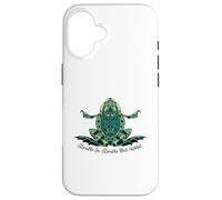 Breathe, Breathe, Out, Ribbit, Meditative Frog Yoga Mindful Case for iPhone 16