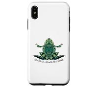 Breathe, Breathe, Out, Ribbit, Meditative Frog Yoga Mindful Case for iPhone XS Max