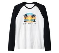 Breathe Calm Energy Breathwork Mindful Livings Tai Chi Flow Raglan Baseball Tee