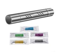 Breathe Easy Car Vent Perfume Diffuser With Customizable Aroma & Selection of Five Refreshing Essential Oils (Silver)