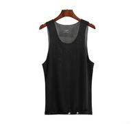 Breathe Easy in this Men's Sleek Ice Silk Vest A Must Have Piece for Your Workout Wardrobe or Casual Outings (XL Black)