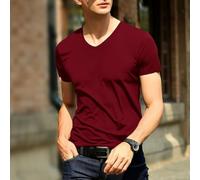Breathe Easy This Summer with Our Men's Quick Dry T shirt Made from Innovative Mesh Fabric Technology (3XL Wine Red)