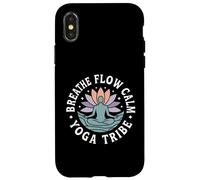Breathe Flow Calm Yoga Tribe Meditation Session Case for iPhone X/XS