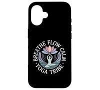 Breathe Flow Calm Yoga Tribe Peaceful Mindful Journey Case for iPhone 16