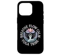 Breathe Flow Calm Yoga Tribe Peaceful Mindful Journey Case for iPhone 16 Pro