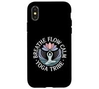 Breathe Flow Calm Yoga Tribe Peaceful Mindful Journey Case for iPhone X/XS
