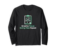 Breathe Focus Swing Miss Repeat Golfer Long Sleeve T-Shirt