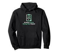 Breathe Focus Swing Miss Repeat Golfer Pullover Hoodie