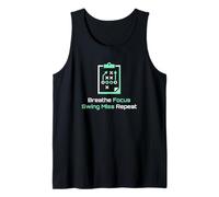 Breathe Focus Swing Miss Repeat Golfer Tank Top