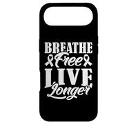 Breathe Free Live Longer - Lung cancer awareness Case for iPhone Air