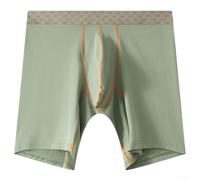 Breathe Freely in These Stylish Low Rise Mens Boxers Featuring Unique Construction (M Green)