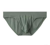 Breathe Freely Men's Underwear Featuring a Low Waist and Unique Pouch Design (M Green)