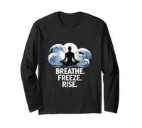 Breathe Freeze Rise Cold Plunge Meditation Long Sleeve T-Shirt