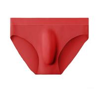 Breathe Freshly with Men's Smooth Finish Boxer Briefs; Designed to Provide Comfort During Daily Activities (3XL Red)
