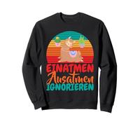 Breathe inhalation, exhale, ignore yoga lama with retro Sweatshirt
