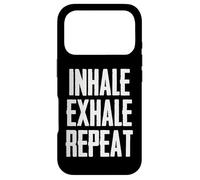 Breathe | Inhale Exhale Repeat Breathing Reminder Yoga Lover Case for iPhone 17 Pro