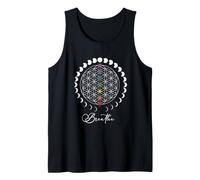 Breathe Moon Phases Flower of Life Sacred Geometry Chakras Tank Top