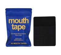Breathe Mouth Tape for Sleeping | Gentle Lip Shape for Snoring Relief, Nasal Breathing & Deep Sleep | Comfortable, Free Removal, Long-Lasting Hold | Black | 30 Pack