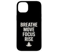 BREATHE MOVE FOCUS RISE spirituality yoga meditation nature Case for iPhone 14 Plus