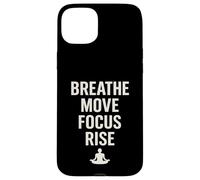 BREATHE MOVE FOCUS RISE spirituality yoga meditation nature Case for iPhone 15 Plus