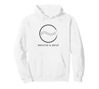 Breathe & Move - Minimal Zen Wave Design Pullover Hoodie