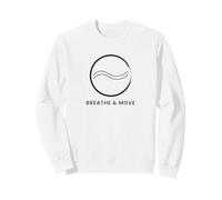 Breathe & Move - Minimal Zen Wave Design Sweatshirt