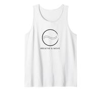 Breathe & Move - Minimal Zen Wave Design Tank Top