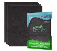 Breathe Naturally AfterMarket Fellowes CF-230 Carbon Filter 4-Pack for the Fellowes AP-230PH Air Purifier (9372001)