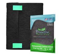 Breathe Naturally Universal Cut To Fit Activated Carbon Air Filter - Replacement Charcoal Air Filters - Carbon Filter Sheet for Air Purifier, Vent Filters & More - Made in USA (Pack of 1, 12x48)
