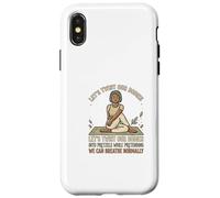 Breathe Normal Ironic Yoga Pose Hobby Meditation Case for iPhone X/XS