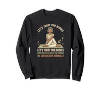Breathe Normal Ironic Yoga Pose Hobby Meditation Sweatshirt