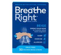 Breathe Right Congestion Relief Nasal Strips Beige Small/Medium 30 Strips 30 Strips