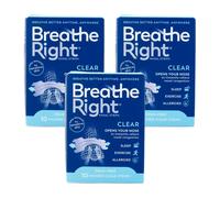 Breathe Right Congestion Relief Nasal Strips Clear Small/Medium 10 Strips